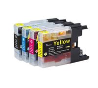 Go Inks 1 Ensemble de 4 Cartouches d'encre á remplacer Brother LC1280XL Compatible/Non-OEM pour Brother MFC Imprimantes (4 Encres)