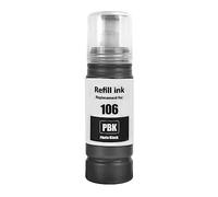 Go Inks 1 Flacon d'encre Noir Photo de 70 ML pour remplacer Epson 106 Compatible/Non OEM pour imprimantes EcoTank
