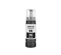 Go Inks 1 Flacon d'encre Noir Photo de 70 ML pour remplacer Epson 114 Compatible/Non OEM pour imprimantes EcoTank