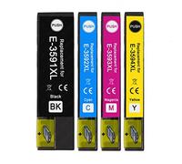 Go Inks 1 Lot de 4 Cartouches d'encre compatibles avec Epson T3596 (série 35XL) Non OEM pour imprimantes Epson Expression Home (4 encres)