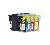 Go Inks 1 Lot de 4 Cartouches d'encre pour remplacer Brother LC985 Compatible/Non-OEM pour imprimantes Brother DCP & MFC (4 encres)