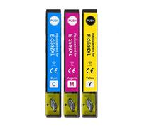 Go Inks 1 Set de 3 Cartouches d'encre pour Remplacement Epson T3596 (35XL Series) C/M/Y Compatible/Non-OEM pour Imprimantes Epson Expression Home (3 encres)