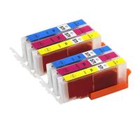 Go Inks 2 C/M/Y Ensemble de 3 Cartouches d'encre à remplacer Canon CLI-571 Compatible/Non-OEM pour PIXMA Imprimantes (6 Encres), C-571CMY-SET-2, Cyan, Magenta, Jaune