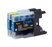 Go Inks 2 Cartouches d'encre Cyan pour remplacer Brother LC1280XLC Compatible/Non-OEM pour Brother MFC Imprimantes