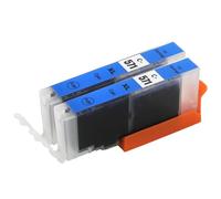 Go Inks 2 Cartouches d'encre Cyan pour remplacer Canon CLI-571C Compatible/Non-OEM pour PIXMA Imprimantes, Haute capacité (XL), C-571C-2
