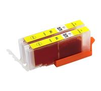 Go Inks 2 Cartouches d'encre Jaune pour remplacer Canon CLI-571Y Compatible/Non-OEM pour PIXMA Imprimantes