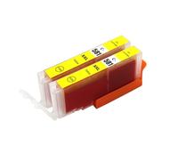 Go Inks 2 Cartouches d'encre Jaune pour remplacer CLI-581Y Compatible/Non-OEM pour PIXMA Imprimantes