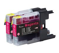Go Inks 2 Cartouches d'encre Magenta pour remplacer Brother LC1240M & LC1220M Compatible/Non-OEM pour Brother DCP et MFC Imprimantes