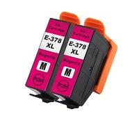 Go Inks 2 Cartouches d'encre Magenta pour remplacer Epson 378XLM (378M) Compatible/Non-OEM pour Epson Expression Photo Imprimantes