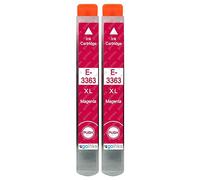 Go Inks 2 Cartouches d'encre Magenta pour remplacer Epson T3363 (33XL Séries) Compatible/Non-OEM pour Epson Expression Premium Imprimantes