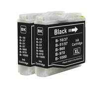 Go Inks 2 Cartouches d'encre Noire pour remplacer Brother LC970BK & LC1000BK Compatible/Non-OEM pour Brother DCP, MFC et FAX Imprimantes