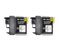 Go Inks 2 Cartouches d'encre Noire pour remplacer Brother LC980BK & LC1100BK Compatible/Non-OEM pour Brother DCP et MFC Imprimantes