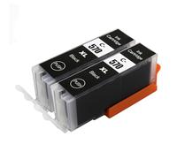 Go Inks 2 Cartouches d'encre Noire pour remplacer Canon PGI-570Bk Compatible/Non-OEM pour PIXMA Imprimantes, Haute capacité (XL)