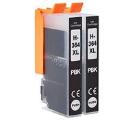Go Inks 2 Cartouches d'encre Photo Noire pour remplacer HP 364PBk (XL Capacité) Compatible/Non-OEM pour HP Photosmart Imprimantes