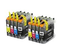 Go Inks 2 Ensemble de 4 Cartouches d'encre à remplacer Brother LC123 Compatible/Non-OEM pour Brother DCP et MFC Imprimantes (8 Encres)