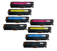 Go Inks 2 Lot de 4 Cartouches de Toner Laser pour HP CF410A/CF411A/CF412A/CF413A Compatible Non OEM pour imprimantes HP Color Laserjet Pro (8 Toners)