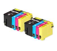 Go Inks 2 Lot de 4 Cartouches d'encre pour remplacer Epson T3476 (série 34XL) Compatible/Non OEM pour imprimantes Epson Workforce Pro (8 encres)