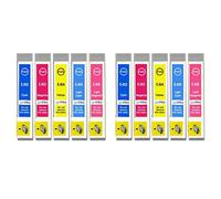 Go Inks 2 Lot de 5 Cartouches d'encre pour remplacer Epson T0807 (C/M/Y/LC/LM) Compatible/Non-OEM pour Epson Stylus Photo (10 encres) Haute Capacité