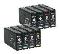 Go Inks 2 Set de 4 Cartouches d'encre Remplace Epson T7906 (79XL Series) Compatible/Non-OEM pour Imprimantes Epson Workforce Pro (8 encres)