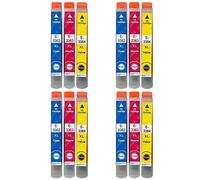 Go Inks 4 C/M/Y Ensemble de 3 Cartouches d'encre à remplacer Epson T3357 C/M/Y (33XL Séries) Compatible/Non-OEM pour Epson Workforce Imprimantes (12 encres)