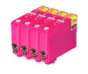 Go Inks 4 Cartouches d'encre compatibles pour remplacer Epson T1293 Magenta pour Une Utilisation avec Epson Stylus, Office & Workforce imprimantes (4 encres)