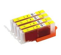 Go Inks 4 Cartouches d'encre Jaune pour remplacer Canon CLI-571Y Compatible/Non-OEM pour PIXMA Imprimantes C-571Y-4 Haute capacité (XL)