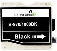 Go Inks 4 Cartouches d'encre Noire pour remplacer Brother LC970BK & LC1000BK Compatible/Non-OEM pour Brother DCP, MFC et FAX Imprimantes