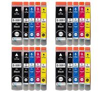 Go Inks 4 Ensemble de 5 Cartouches d'encre à remplacer Epson T3357 (33XL Séries) Compatible/Non-OEM pour Epson Expression Premium Printers (20 encres) E-T3357-SET-4