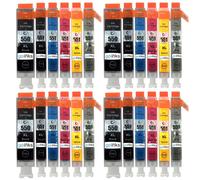 Go Inks C-550 & C-551 Cartouches d'encre Compatible pour remplacer Canon PGI-550 & CLI-551 pour une utilisation avec les impriman