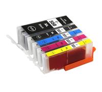 Go Inks C-550 & C-551 Cartouches d'encre Compatible pour remplacer Canon PGI-550 & CLI-551 pour une utilisation avec les imprimantes Canon PIXMA (Lot de 5)