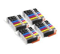 Go Inks 4 Ensemble de 6 Cartouches d'encre à remplacer PGI-550 & CLI-551 Compatible/Non-OEM pour PIXMA Imprimantes (24 Encres)