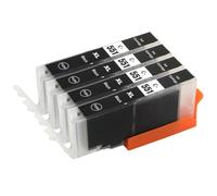 Go Inks C-551Bk Cartouches d'encre Noire Compatible pour remplacer Canon CLI-551Bk pour une utilisation avec les imprimantes Canon PIXMA (Lot de 4