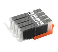 Go Inks C-551GY Cartouches d'encre Gris Compatible pour remplacer Canon CLI-551GY pour une utilisation avec les imprimantes Canon PIXMA (Lot de 4)