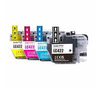Go Inks Compatible LC421 Lot de 4 Cartouches de Rechange pour Brother DCP-J1050DW, DCP-J1140DW, DCP-J1800DW, MFC-J1010DW Noir/Cyan/Magenta/Jaune