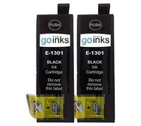Go Inks E-T1301-2 Pack de 2 Cartouches d'encre compatible avec Imprimante B42WD/BX525WD/BX535WD Noir