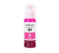 Go Inks Flacon d'encre de Rechange Compatible Magenta 107M pour imprimantes Epson EcoTank - 70 ML
