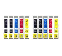Go Inks 2 Ensemble de 4 + supplémentaire Noire Cartouches d'encre à remplacer Epson T0715 Compatible/Non-OEM pour Epson Stylus Imprimantes (10 encres)