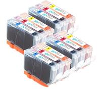 Go Inks Lot de 12 Cartouches d'encre compatibles CLI-8 pour imprimantes PIXMA et Pixus 4 C/M/Y