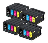 Go Inks Lot de 16 cartouches d'encre compatibles Canon PGI-1500 pour PIXMA (BK/C/M/Y) - Noir Cyan Magenta Jaune