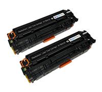 Go Inks Lot de 2 Cartouches de Toner Laser compatibles HP CE410X (305X) pour imprimantes Couleur HP Laserjet Pro 300/400 Noir