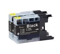 Go Inks Lot de 2 Cartouches d'encre compatibles avec Brother LC1280XLBk (XXL) pour imprimantes Brother MFC