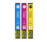 Go Inks Lot de 3 Cartouches d'encre compatibles 405XL C/M/Y pour imprimantes Epson Workforce Pro