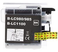 Go Inks Lot de 4 Cartouches d'encre compatibles avec Brother LC980Bk et LC1100Bk pour imprimantes Brother DCP et MFC