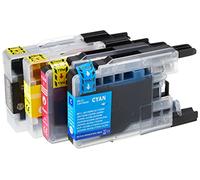 Go Inks 1 Ensemble de 4 Cartouches d'encre à remplacer Brother LC1240 & LC1220 Compatible/Non-OEM pour Brother DCP et MFC Imprimantes (4 Encres)