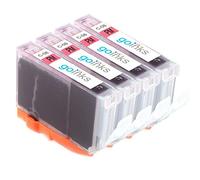 Go Inks Lot de 4 Cartouches d'encre Photo Magenta pour remplacer CLI-8PM compatibles/Non-OEM pour imprimantes PIXMA et Pixus
