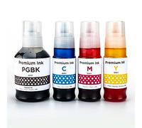 Go Inks Lot de 4 flacons d'encre (140 ml/70 ML) pour remplacer Canon GI-51 Compatible/Non OEM pour Imprimantes PIXMA G Series Noir, Cyan, Magenta, Jaune
