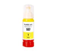 Go Inks Recharge d'encre Jaune Compatible 107Y pour imprimantes Epson EcoTank - 70 ML