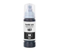 Go Inks Recharge d'encre Noire Compatible 107Bk pour imprimantes Epson EcoTank - 70 ML