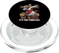 Go Jesus It's The Third Day Funny Dabbing Jesus Easter Day PopSockets PopGrip pour MagSafe
