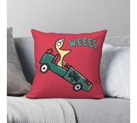 Go Kart Cheese Foster's Home For Imaginary Friends Taie d'oreiller Polyester Lin Velours Motif Taie d'oreiller Housse de coussin de voiture